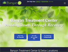 Tablet Screenshot of banyantreatmentcenter.com